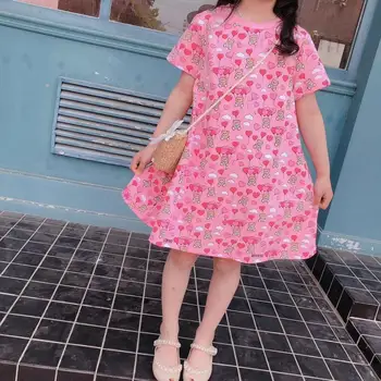 

Instock 2020 New Pink animal with balloon Girls dress Pink Princess Party Petticoat Girls Clothing Brand Party dress