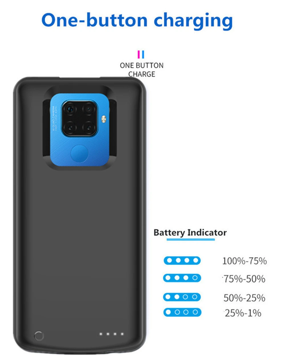 Чехол для зарядки аккумулятора для huawei mate 30 Lite, чехол для внешнего аккумулятора s 6500 mAh, портативный внешний аккумулятор, чехол для зарядного устройства
