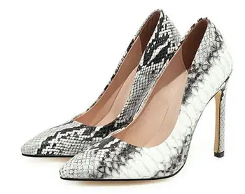 

YEELOCA 2020 Fashion Shoes Women Pumps High Heels Snakeskin m002 Flock Sexy Women Shoes Sexy UN08221
