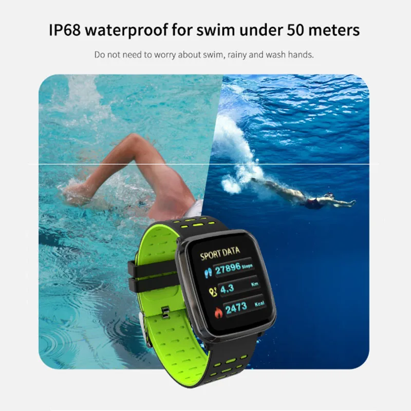 Lembrete de Chamada Velhos à Prova Pulseira Inteligente Relógio Sono Freqüência Cardíaca Pressão Arterial Dwaterproof Água Tela Mensagem Bluetooth K02 Ecg 2 Pulseiras inteligentes