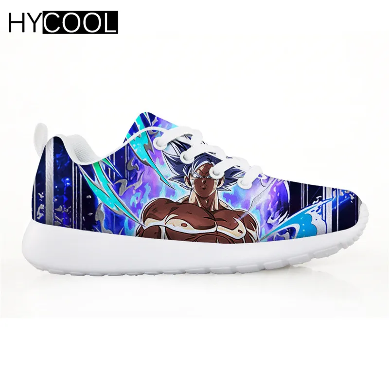 HYCOOL Outdoor Sports Running Shoes Children Shoes For Kids Boys Dragon Ball Z Prints Sneakers Athletic Walking Chaussure Enfant - Color: HMF705BN