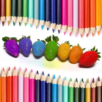 

High Quality Art Drawing Sketch Pencil 12 / 24 Color Oil Base Sketch Pencils Set for Children Artist