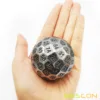 Bescon Solid Metal 100 Sided Dice, Game Dice D100,Giant Polyhedral Metal 100 Sides Dice 50MM in Diameter (1.97in),Ancient Silver 5
