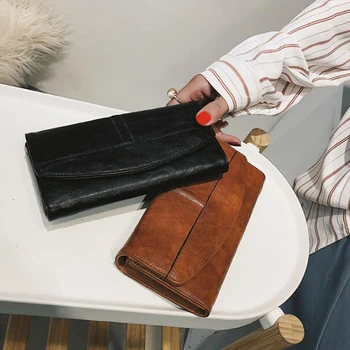 

Wallet Women Long PU Leather Female Clutch Purse Hasp Female Phone Bag Girl Card Holder Elegant Pouch