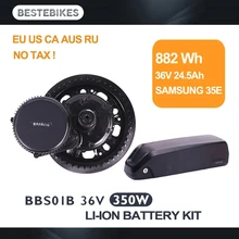 BAFANG BBS01B BBS01 350 w 36v24. 5ah samsung bettery электродвигателя велосипед conversion kit moteur electrique velo среднего двигателя