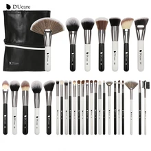 Ducare 31 Pcs Kuas Makeup dengan Warna Hitam/Putih Alami Kambing Rambut Sikat Foundation Bubuk Concealer Kontur Mata Blending sikat(China)