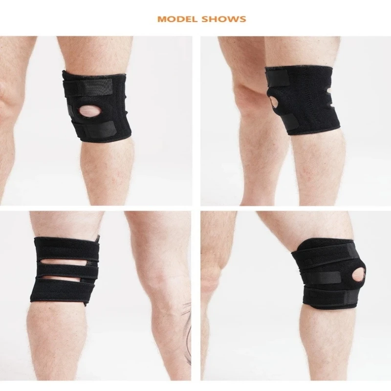 Knee Support, Open-Patella Stabilizer with Adjustable Strapping springs& Extra-Thick Breathable Neoprene Sleeve Knee Support, Open-Patella Stabilizer with Adjustable Strapping springs& Extra-Thick Breathable Neoprene Sleeve