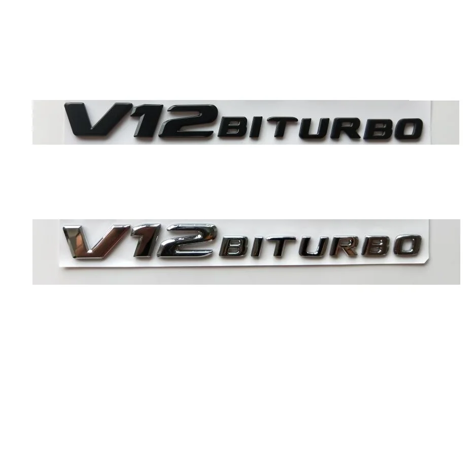 Для Mercedes Benz V12BITURBO эмблема S63L S65L CL63 CL65 G65 GL65 GL63 AMG V12 BITURBO эмблемы Стикеры|Эмблемы| |