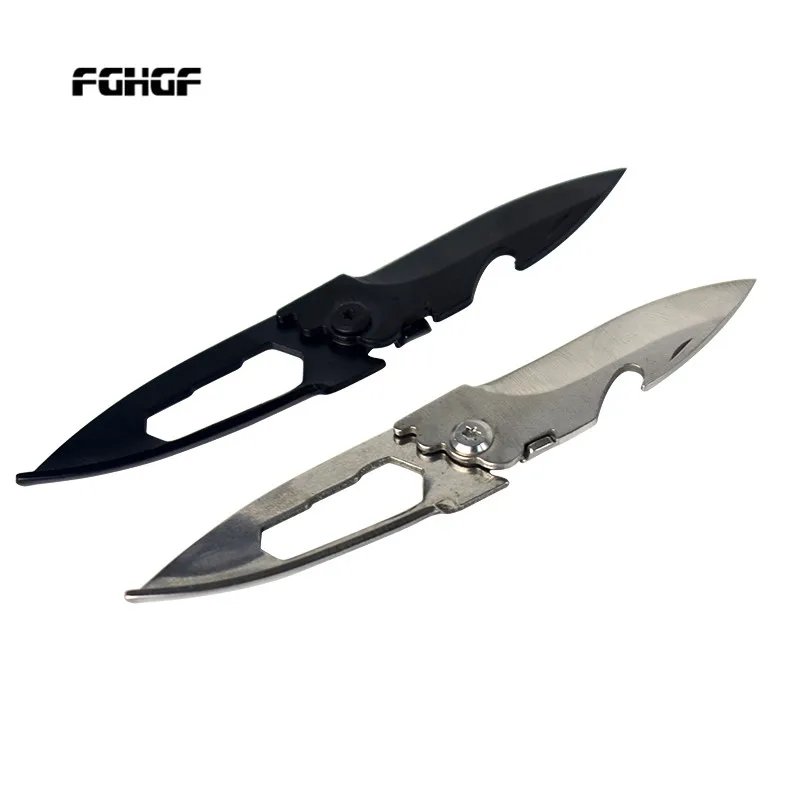 

Outdoor Creative Multitool Folding keychain Field Survival Knife The Multi Purpose Tactical Knife Stainless Steel Knife