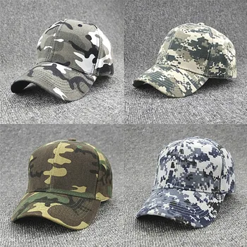 

1PC Fashion Cap Adjustable Unisex Army Camouflage Camo Cap Casquette Hat Baseball Cap Unisex Casual Desert Hat Jungle Hat