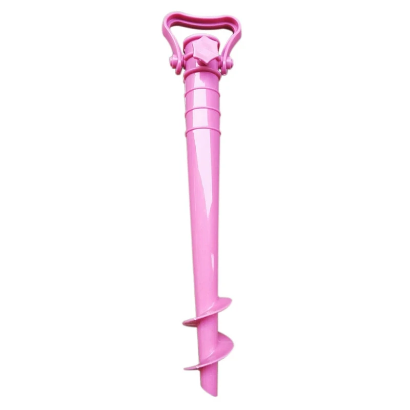 pink США солнце пляж Рыбалка Стенд дождь Шестерни сад патио зонтик наземный якорь Спайк зонтик стрейч стенд держатель 1 шт - Цвет: pink