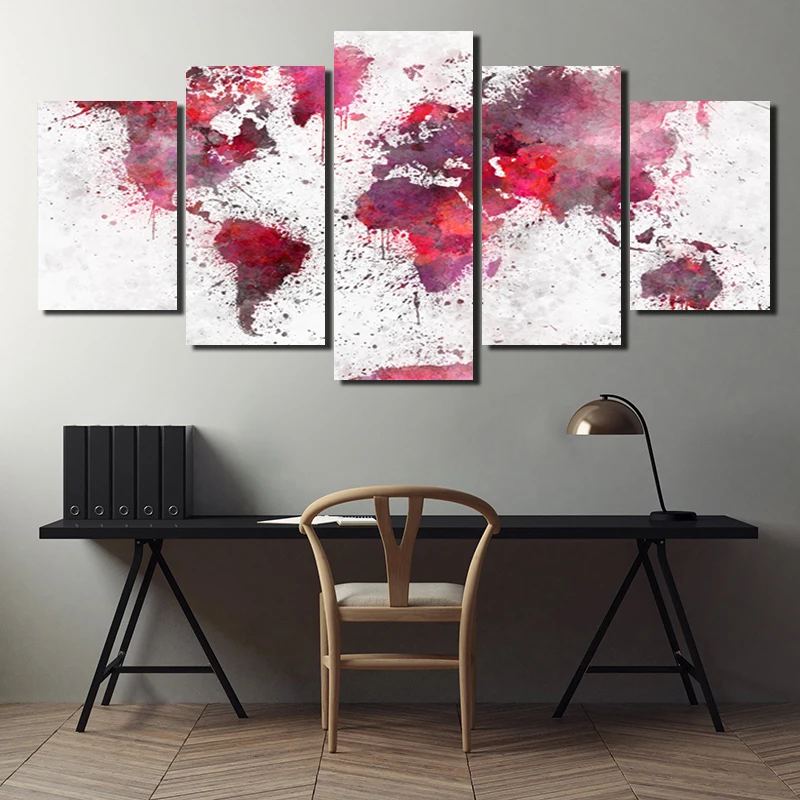 Набор из 5 предметов водонепроницаемая струйная Картина на холсте современная
