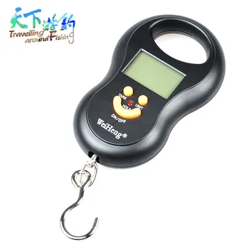 

50kg/10g Mini Digital Scale for Fishing Luggage Travel Weighting Steelyard Hanging Electronic Hook Scale Fishing Tool Tackle