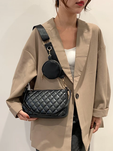 Vintage Round Crossbody Bag - Shop Our Collection of Women's Handbags Brown with Pendant [Lattice]