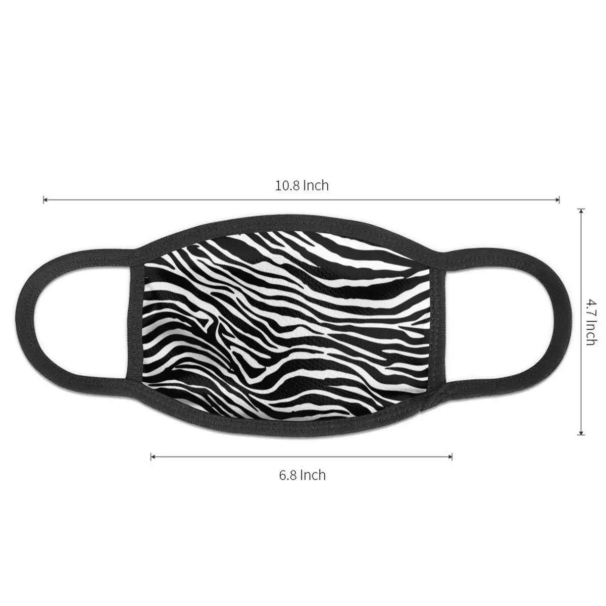 

NOISYDESIGNS Unisex Cotton Anti-dust Mask Motorcycle Bicycle Outdoor Sports Cycling Wearing Zebra Pattern Face Mouth Half Mask