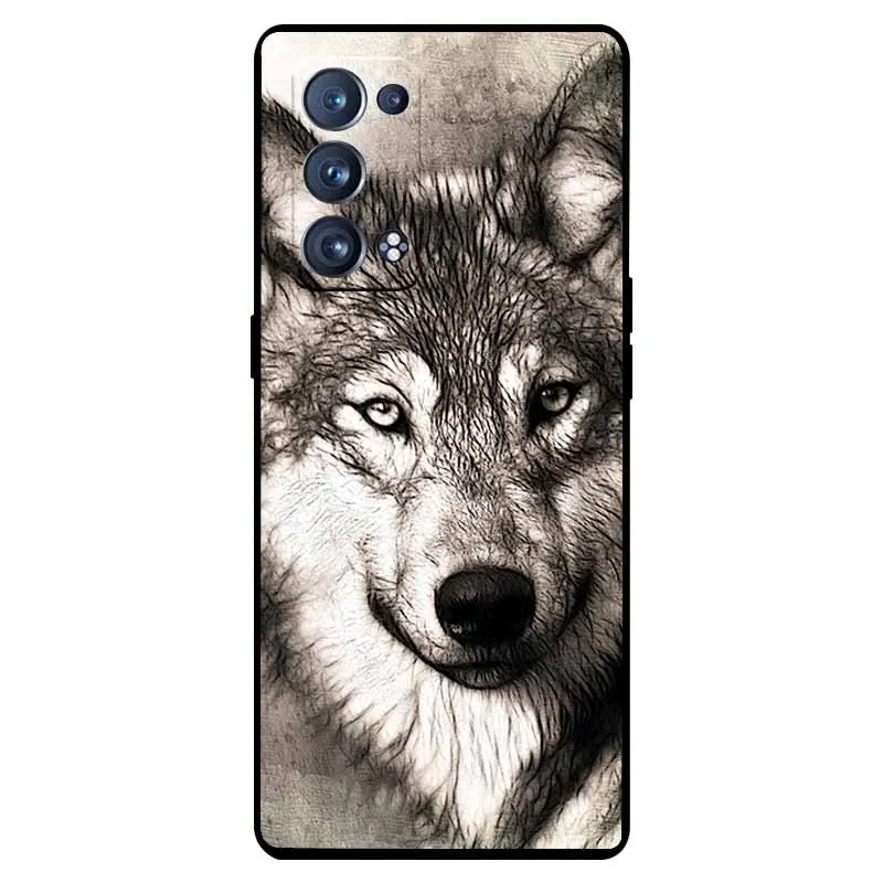 Shockproof Soft Silicone TPU Back Cover for Oppo Reno 6 Pro 5G - Cute and Durable