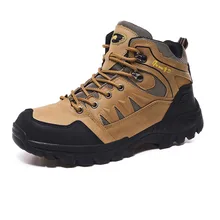 

Men's Outdoor Hiking Shoes Mountaineer Climbing Sneaker Female Waterproof Tactical Shoe Non-slip Men Camping Boot Big Size 36-47
