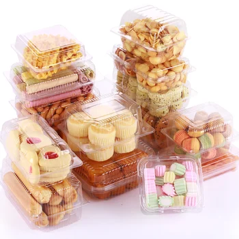 

Disposable Tableware Cake Take-out Box Sushi Fruit Container Waterproof Box Packing Tools Transparent Food Grade Salad Packing