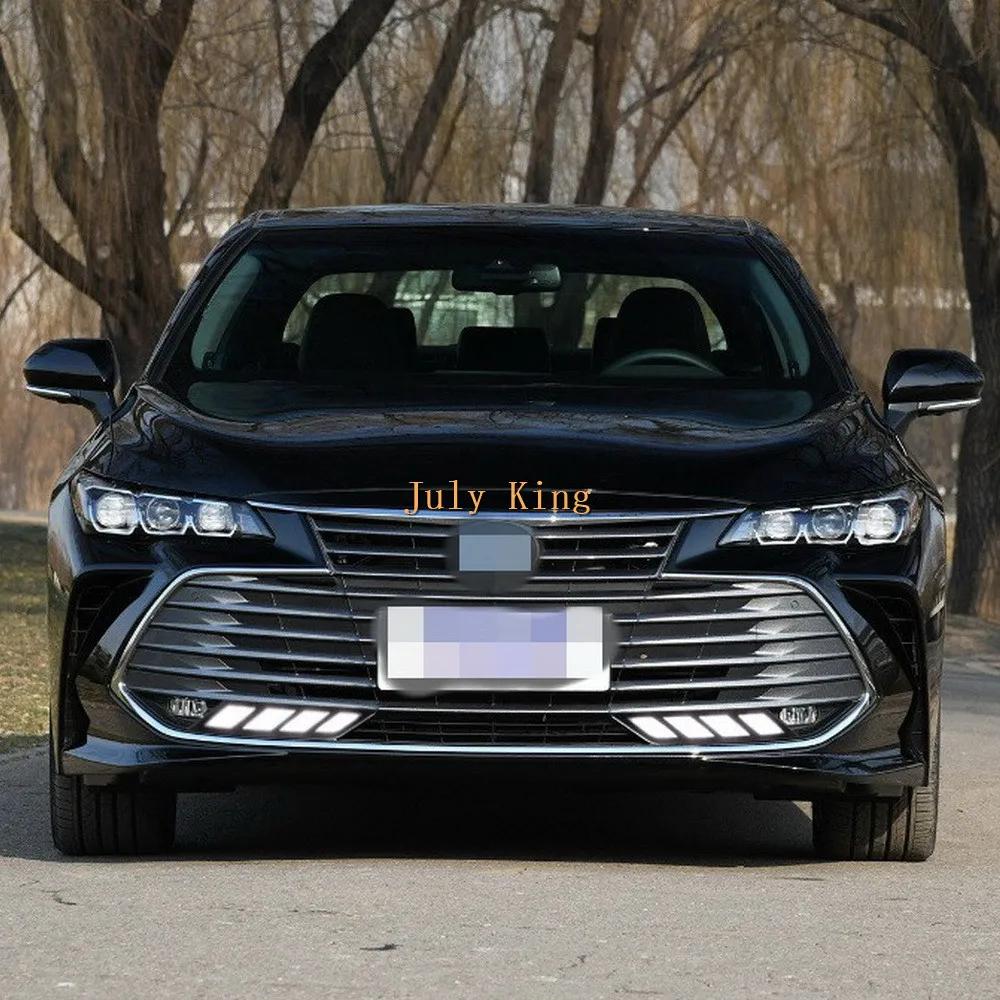July King светодиодный чехол для дневных ходовых огней Toyota Avalon+, светодиодный передний бампер DRL+ желтый указатель поворота