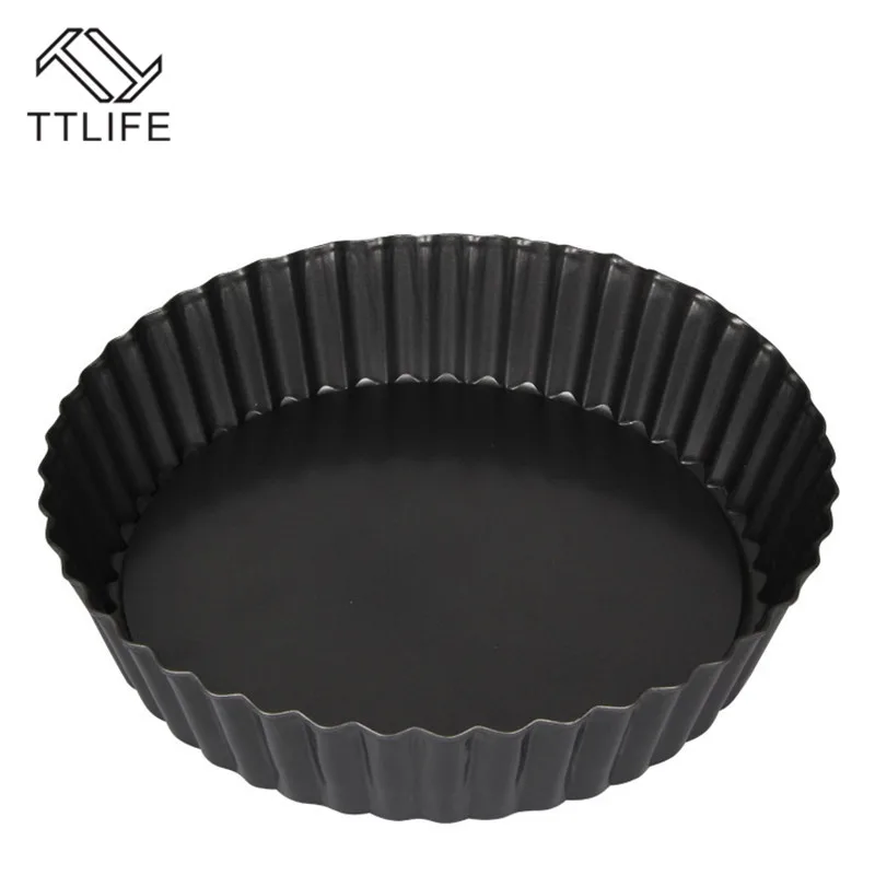 

TTLIFE Baking Pan Round High-Sided with Removable Loose Non-stick Bottom Reusable Baking Easy Clean Molds Tart Pan Mold