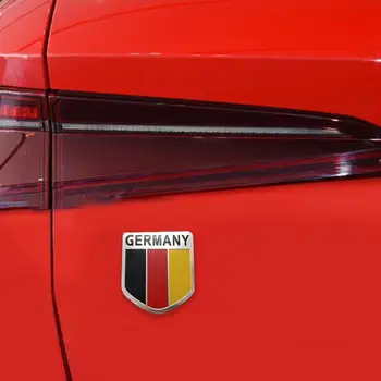 

Metal 3D Germany German Flag Badge Emblem Deutsch Car Grille VW Window Sticker Body Audi Decoration Bumper Decal For Benz H6G9