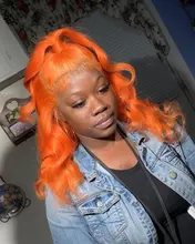 Body-Wave-Bundles Closure Remy-Hair Orange Fast-Usa with Blonde 3