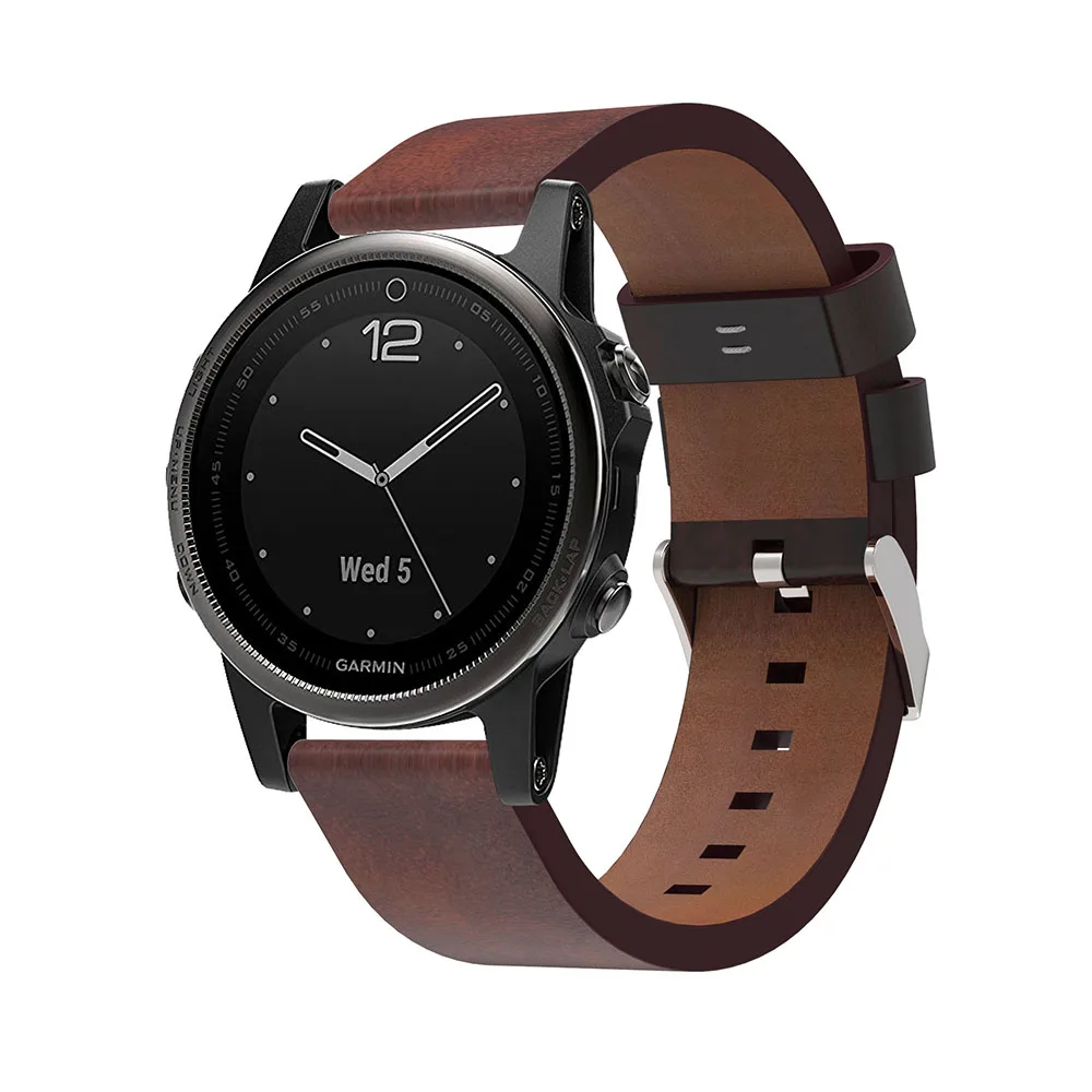 For Garmin Fenix ​​5S/5S plus business leather strap For Garmin Fenix ​​6S frontier / classic replacement wristband accessories