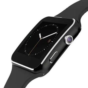 

Smart Watch 1.54inch Touch Screen X6 Sports Pass Smart Watch And Camera Support Sim Card Curved Screen Smart Card Sports Watch