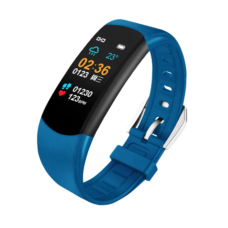 Letike C5 Новые смарт-часы для мужчин и женщин монитор сердечного ритма кровяное давление фитнес-трекер Смарт-браслет спортивные часы для ios android - Цвет: BLUE