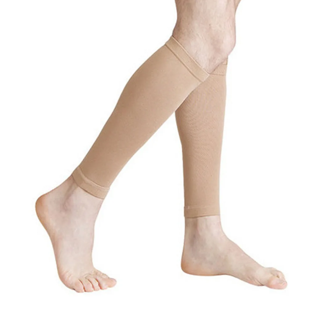Стрейч Компрессионные носки с градуированным распределением колена высокие ортопедические носки твердое давление циркуляции носки стрейч икры поддержки носки