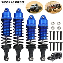 Amortiguador delantero y trasero para coche teledirigido, conjunto ensamblado de aleación de aluminio, 4 piezas, Compatible con actualización 1/10 Traxxas