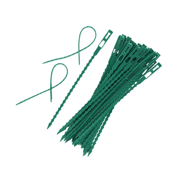 10/20 db 17 22 Cm Újrafelhasználható Kerti Kábelkötegek Növényi Tartó Cserjék Rögzítőfa Reteszelő Nylon Állítható Műanyag Szerszámok - Image 3