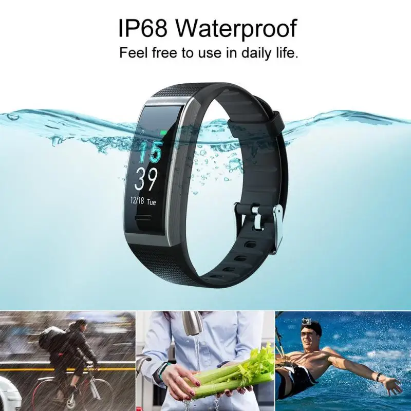 Fitness Tracker HR Activity Tracker Watch with GPS Heart Rate Smart Watch wristband Color Screen for Kids Women and Men