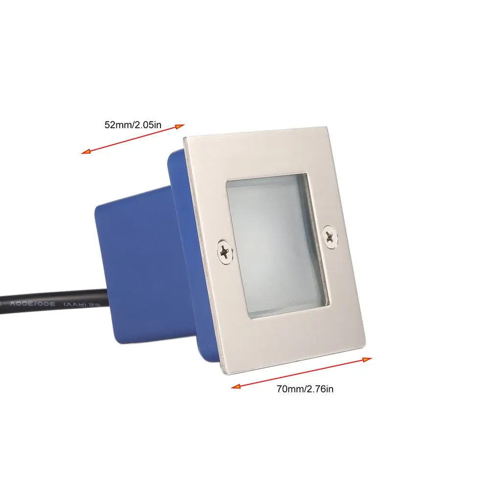 

1W LED Square Durable Underground Light IP65 LED Ground Lamps Buried Light Pathway Path Step Stair Wall Garden Yard Lamp