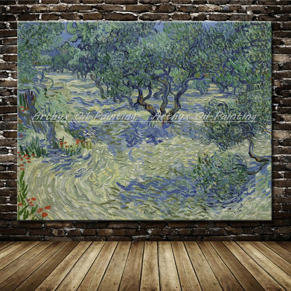 

Oilve Orchard Of Vincent Van Gogh Handpainted Famous Oil Painting On Canvas Abstract Wall Art Picture For Living Room Home Decor