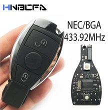 

2 Buttons Remote Smart Car Key with 433.92MHz replace NEC Chip for Mercedes BENZ 2000+ with NEC&BGA Key Shell Replacement Case