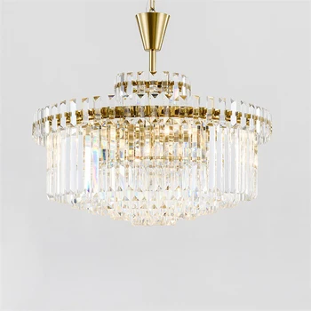 

New Lighting Item large chandelier crystal chandeliers LED luminare AC110V 220V gold dining room living room chandeliers