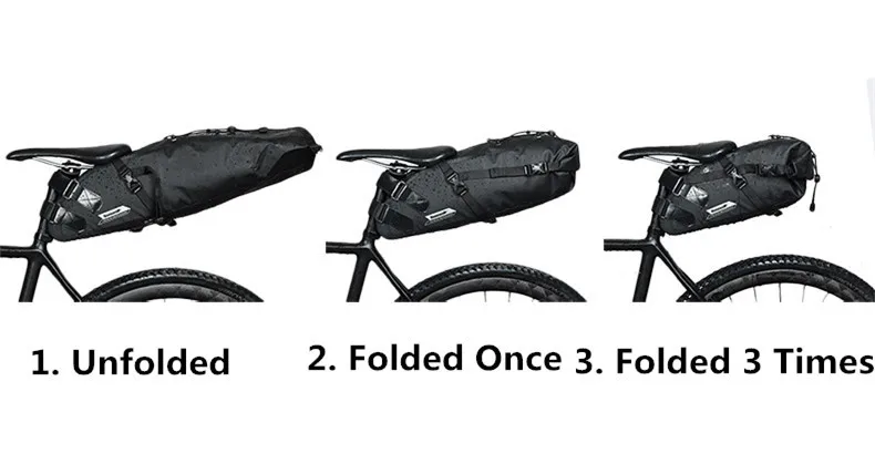 RHINOWALK Waterproof Mountain Bicycle Saddle Bag 10L Big Long Bike Pannier Rear Seat Mudguard Fender Bag Bicycle Accessories (25)