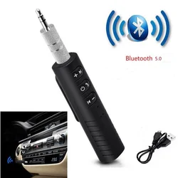 Receptor y adaptador inalámbrico con Bluetooth 5,0, Conector de 3,5mm para música de coche, Audio, Aux A2dp, receptor de auriculares, manos libres