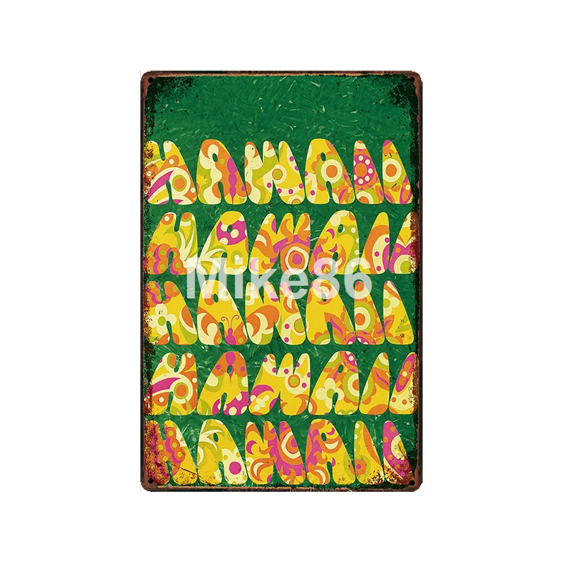 [Mike86] металлическая вывеска в стиле Риу-де-Жанейро, Малага, Гавана, винтажная бразильская живопись, Южно-американский плакат, Искусство 20*30 см, LT-1950 - Цвет: GLC-15208