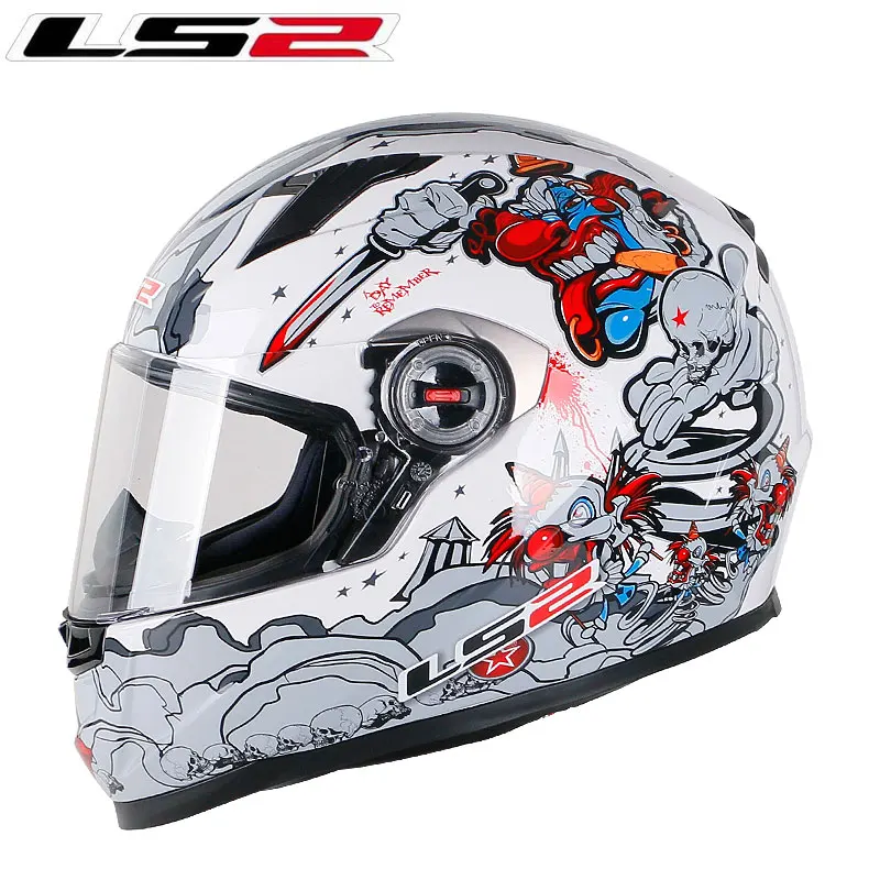 

LS2 FF358 Full Face Motorcycle Helmet Samurai Racing Capacete ls2 Helmet Man Woman Casco Motocascos para moto ECE casque moto