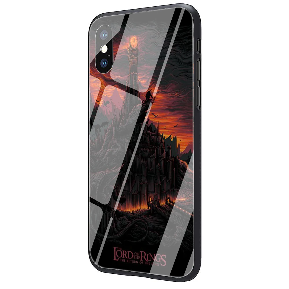 G6 EWAU Властелин колец закаленное стекло чехол для телефона чехол для iPhone 5 5S SE 6 6s 7 8 Plus X XR XS 11 Pro Max - Цвет: G6