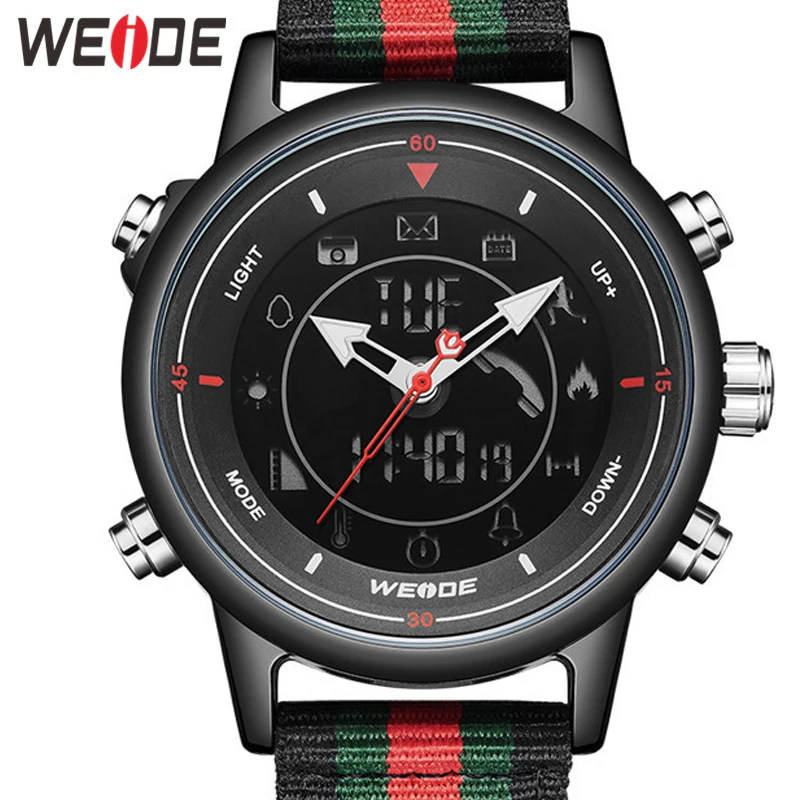 

WEIDE Digital Smartwatch Male Clock 5ATM Waterproof Wristwatch Alarm Quartz Watch Men Dual Display Men Watch Relogio Masculino