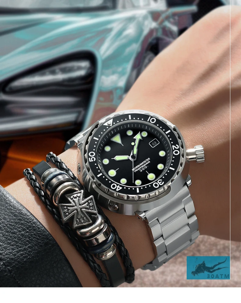 Лидирующий Бренд Rolexable 300 м водонепроницаемые мужские часы для дайвинга автоматические механические часы 316 нержавеющая сталь сапфировые часы для ныряльщика
