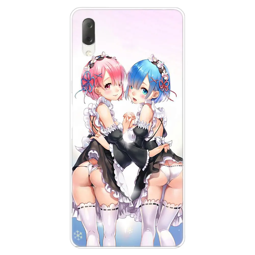 ; аниме «вновь ноль ОЗУ Rem Жесткий Чехол для sony Xperia L1 L2 L3 X XA XA1 XA2 ультра E5 XZ XZ1 XZ2 компактный XZ3 M4 Aqua Z3 Z5 премиум-класса - Цвет: 011