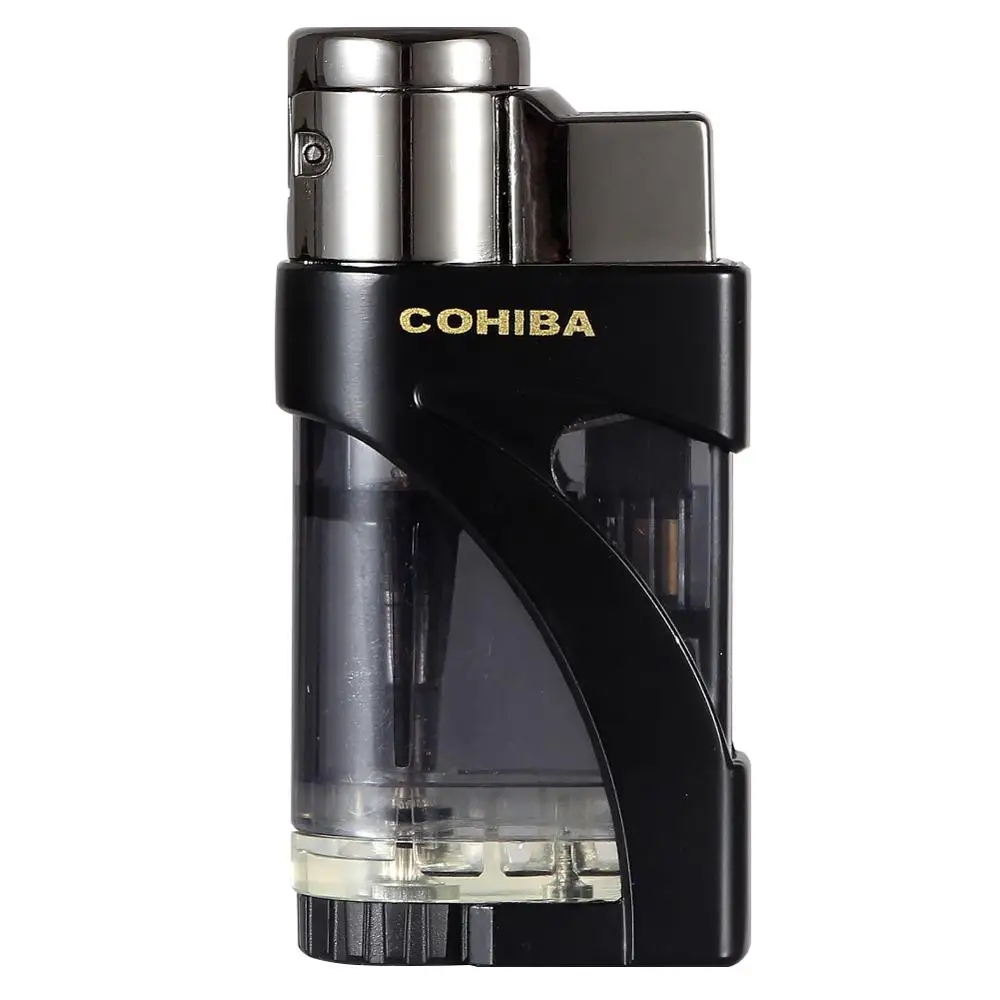 Гаджеты COHIBA зажигалка для сигар пластиковая металлическая ветрозащитная фонарь