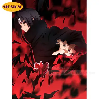 

5D DIY Posters Diamond Painting Cartoon Naruto Itachi Figure Full Square Diamond Mosaic Embroidery Gifts For Boy Decor Home Room
