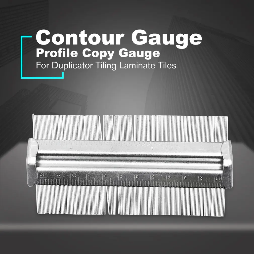 

125MM Contour Profile Copy Gauge Ruler for Duplicator Tiling Laminate Tiles Tools Standard Wood Marking Tool