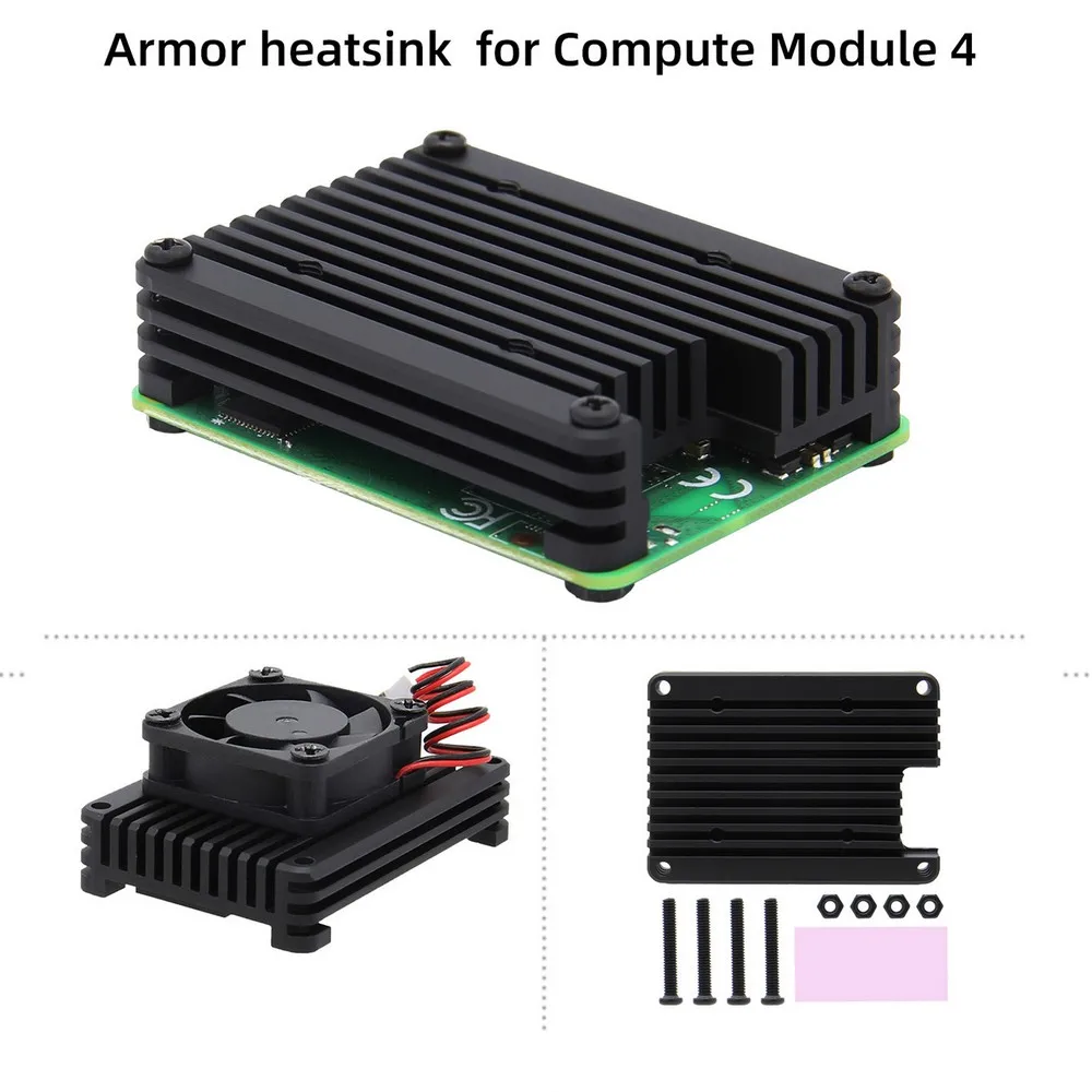 Raspberry Pi Cooler Heatsink Radiator Support 30mm Fan