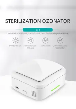 

Anti-UV Disinfection Box Ozone Sterilization Air Purifier For Home Office Active Mini Air Ionizer Compact Air Cleaner Rechargeab